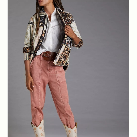 825 Anthropologie quilted patchwork Jacket - Picture 1 of 5